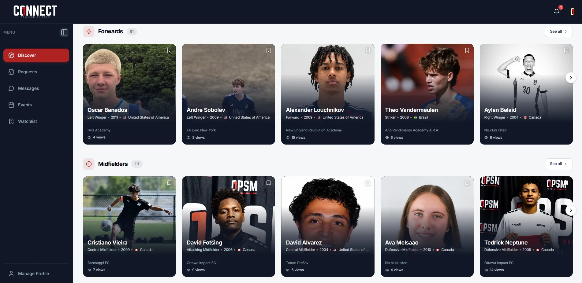 Scouting dashboard view 3