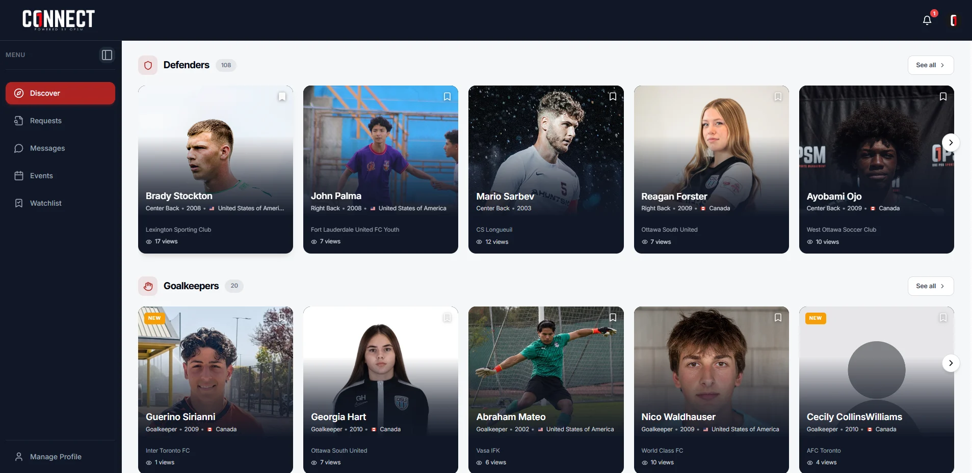 Scouting dashboard view 4